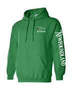A piece of my Heart NFLD Left Chest (Red Heart) and Sleeve Pullover Hoodie - Unisex