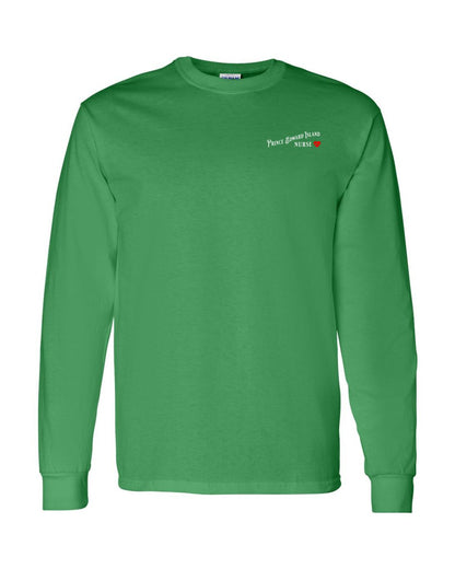 Prince Edward Island Nurse Left Chest and Back Long Sleeve