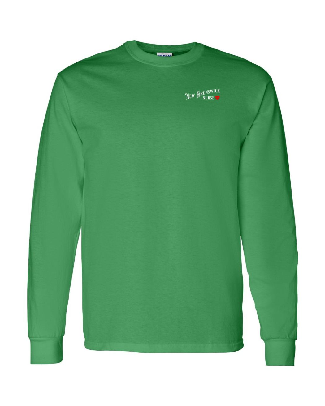New Brunswick Nurse Left Chest and Back Long Sleeve