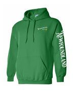NFLD Guy Yellow Compass Left Chest and Sleeve Pullover Hoodie - Unisex