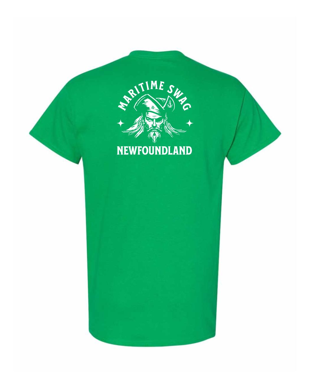 Maritime Swag Newfoundland Pirate Left Chest and Back Men's Tee
