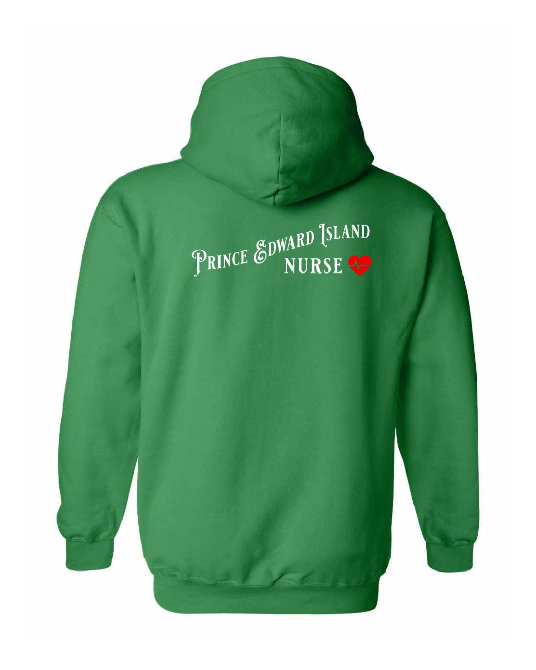 Prince Edward Island Nurse Left and Back Pullover Hoodie
