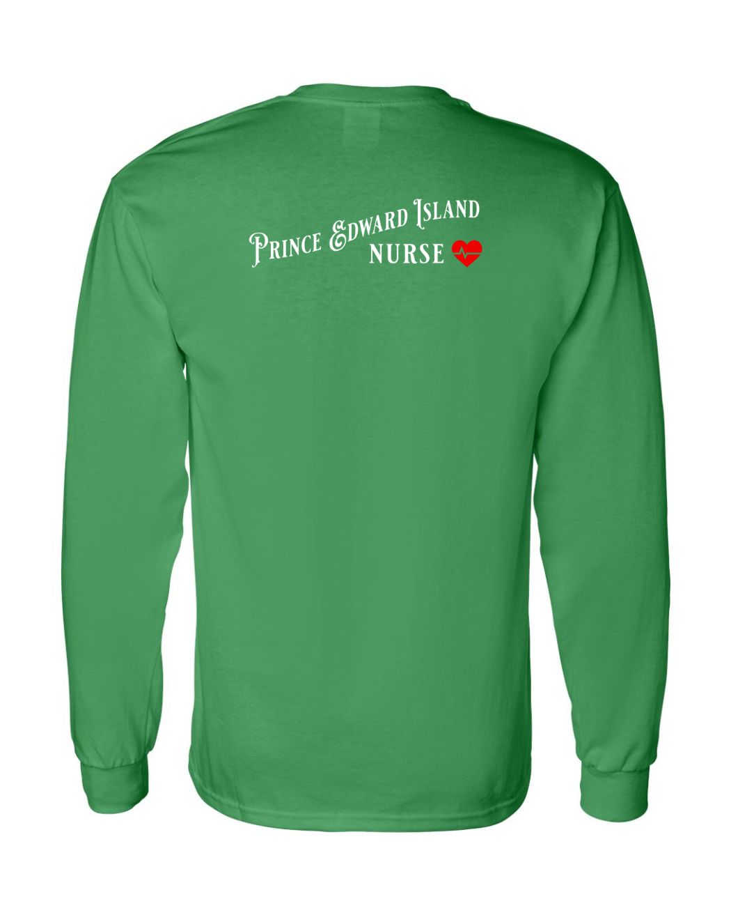 Prince Edward Island Nurse Left Chest and Back Long Sleeve