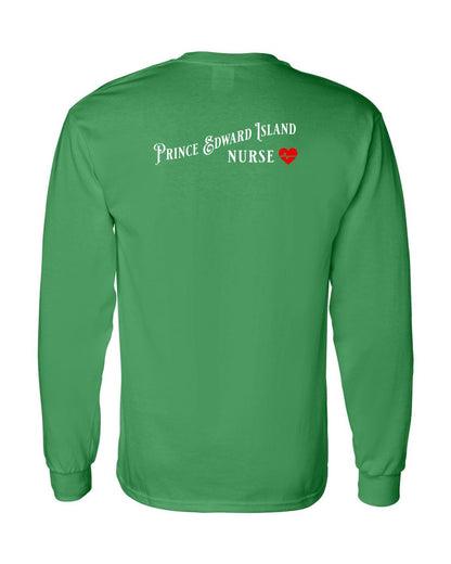 Prince Edward Island Nurse Left Chest and Back Long Sleeve