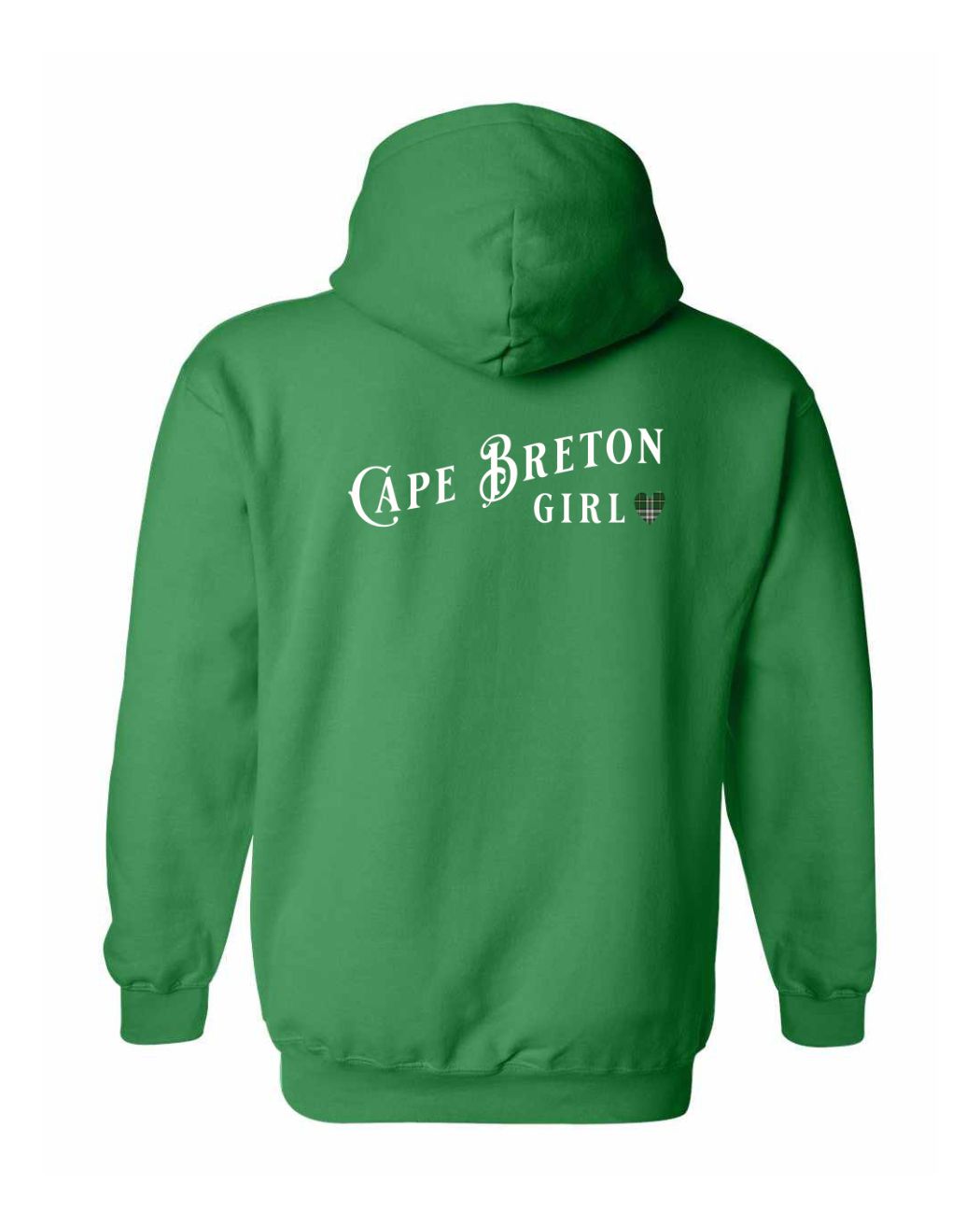 Cape Breton Girl Tartan Left Chest and Back Pullover Hoodie
