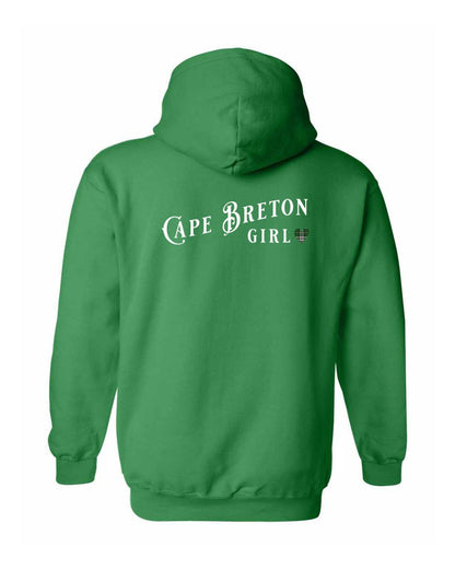 Cape Breton Girl Tartan Left Chest and Back Pullover Hoodie