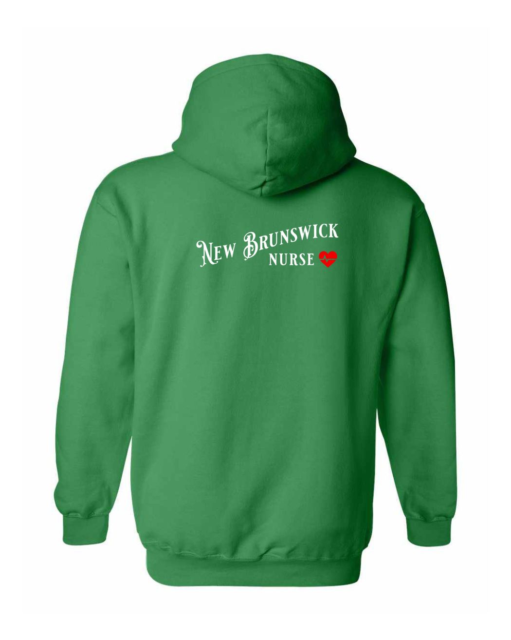 New Brunswick Nurse Left Chest and Back Pullover Hoodie
