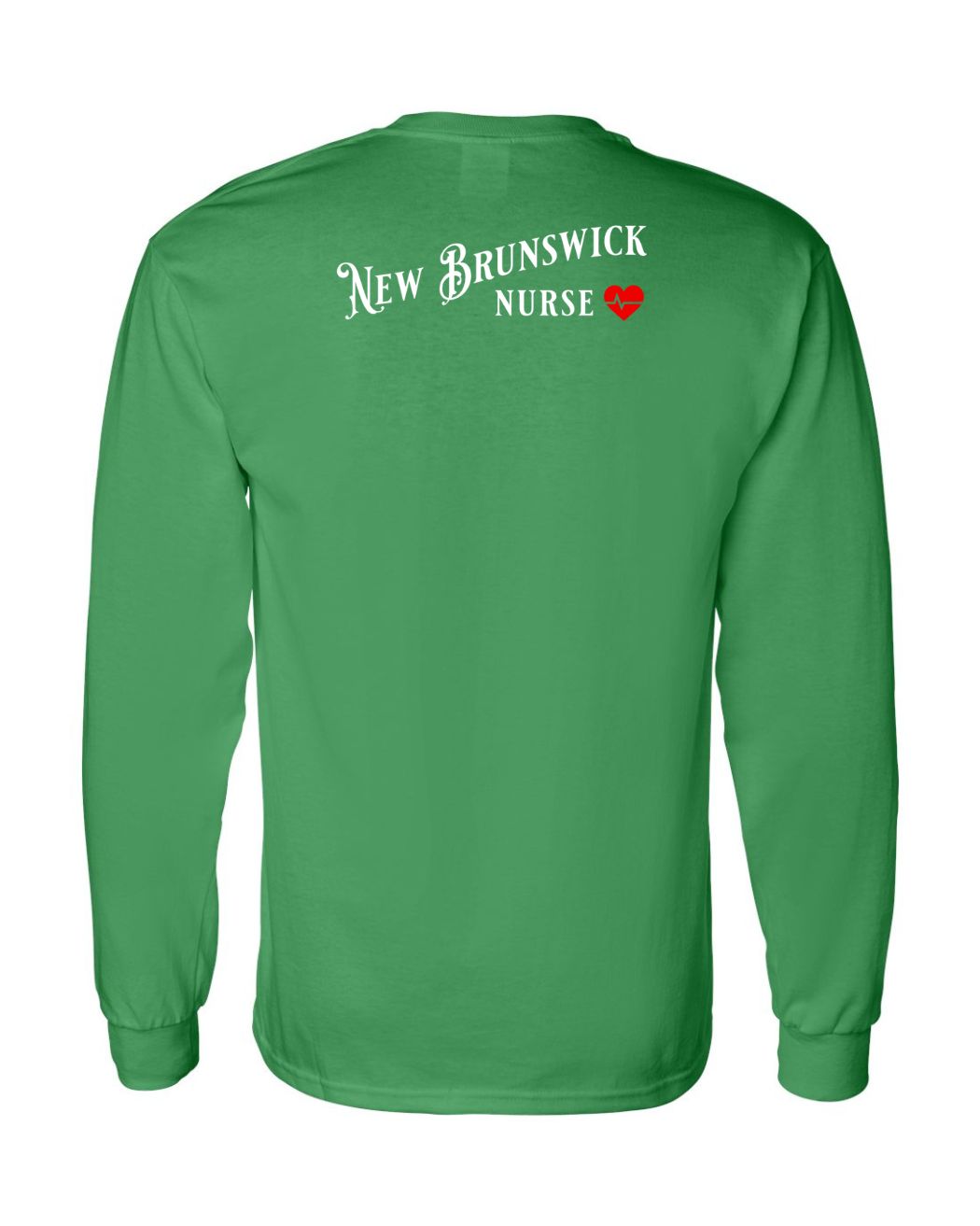 New Brunswick Nurse Left Chest and Back Long Sleeve