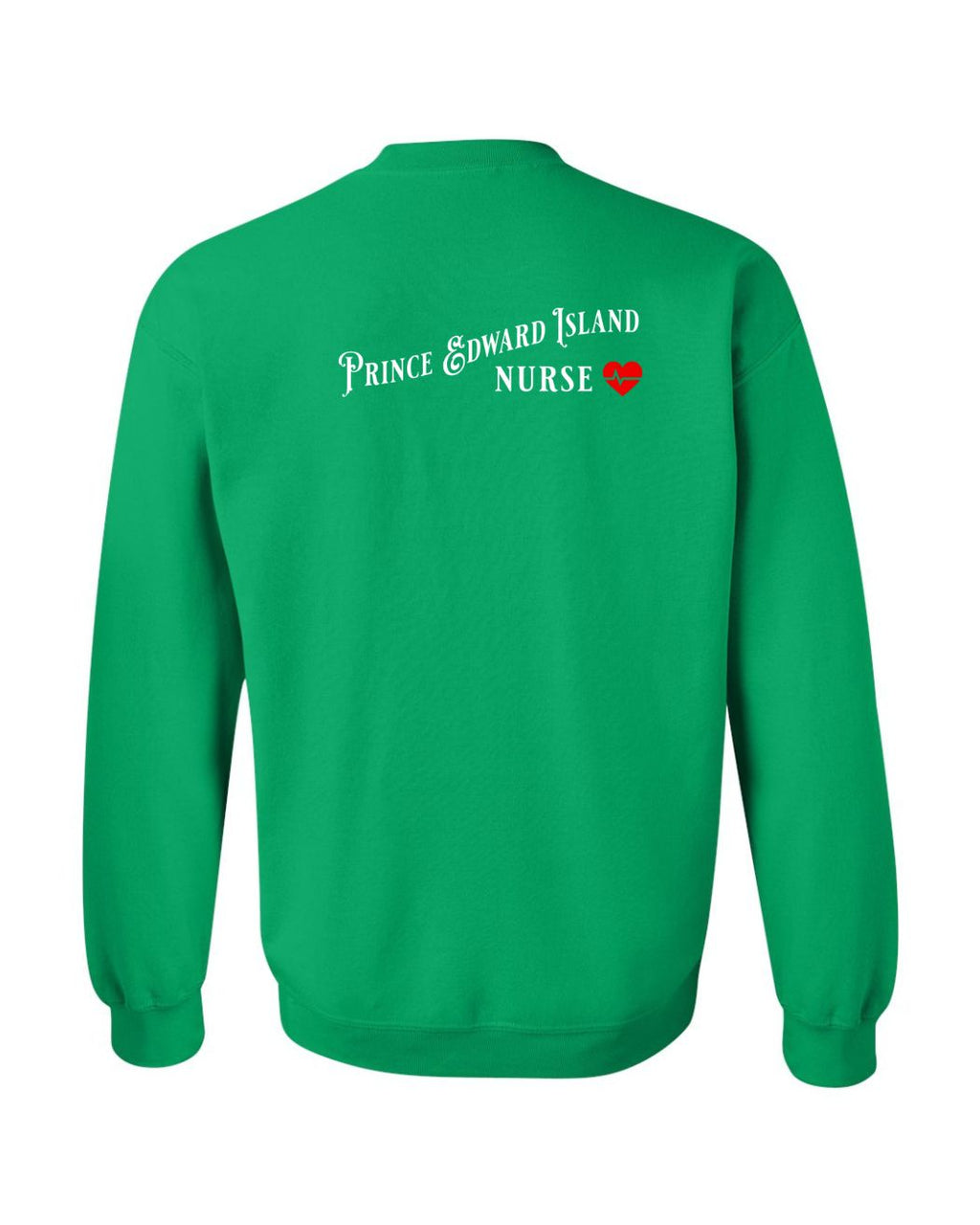 PEI Nurse Left Chest and Back Crewneck Sweatshirt - Unisex