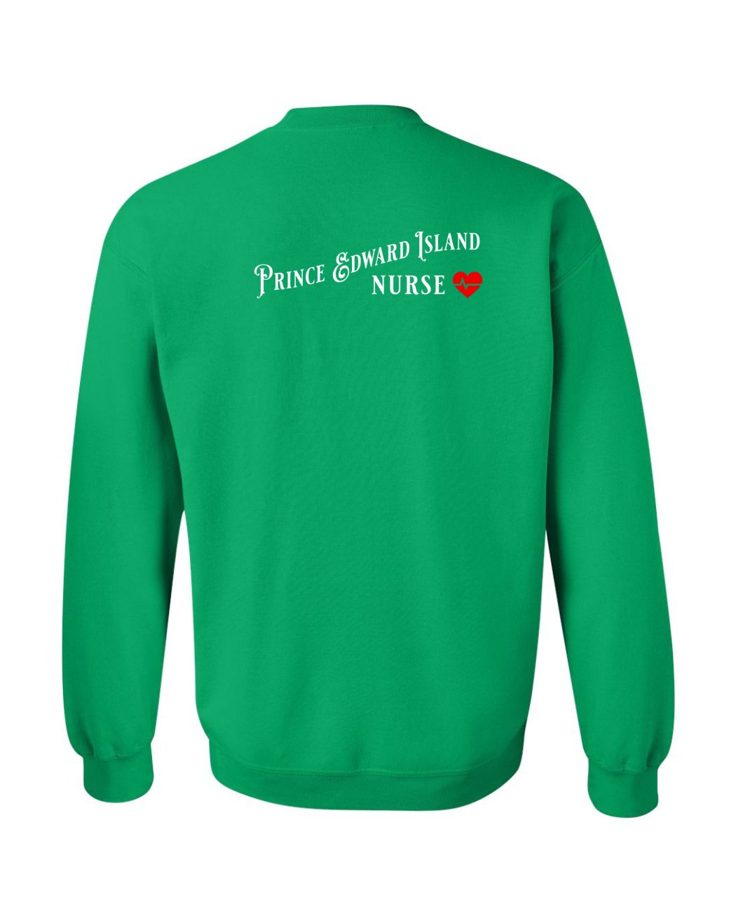 Prince Edward Island Nurse Left Chest and Back Sweatshirt