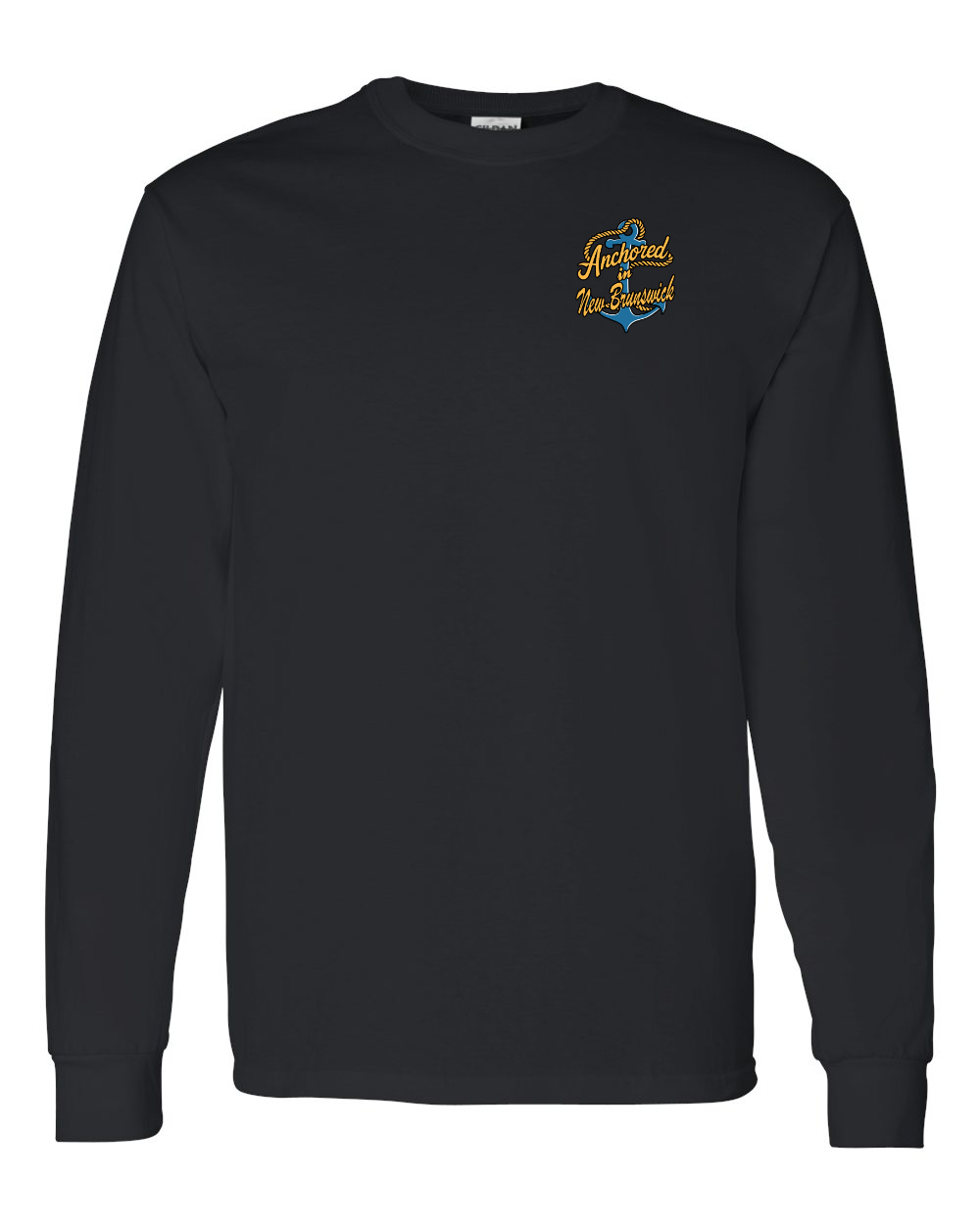 Anchored in NB Left Chest and Back Long Sleeve Tee - Unisex