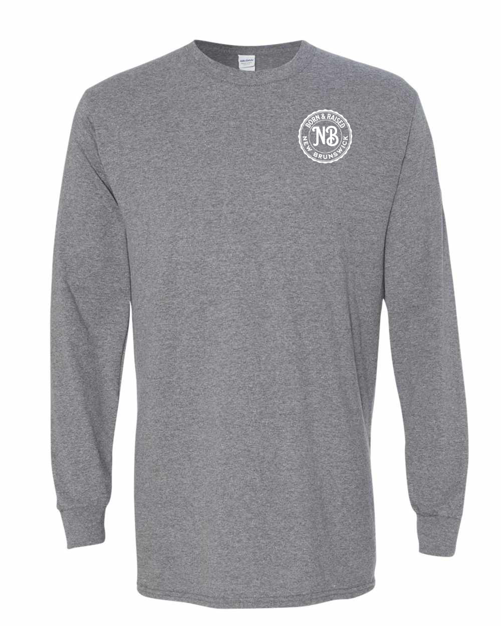 Born & Raised NB Left Chest Long Sleeve Tee - Unisex