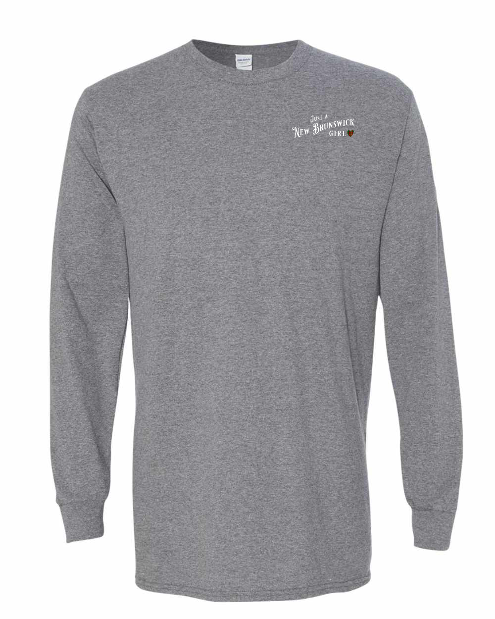 Just a NB Girl Tartan Left Chest Long Sleeve Tee - Unisex
