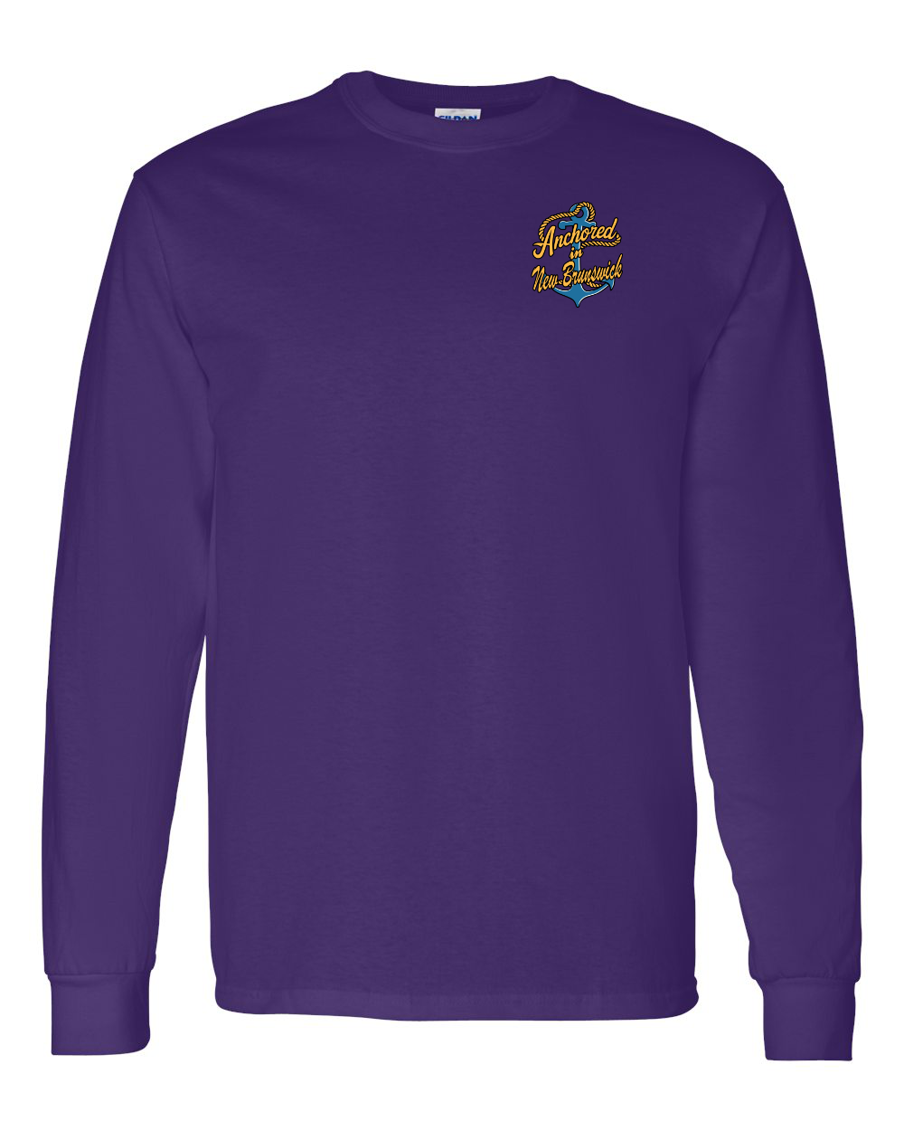 Anchored in NB Left Chest Long Sleeve Tee - Unisex