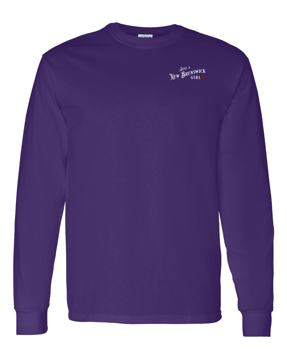 Just a NB Girl Tartan Left Chest Long Sleeve Tee - Unisex