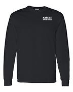 Made In NB ( White Lettering) Left Chest Long Sleeve Tee - Unisex