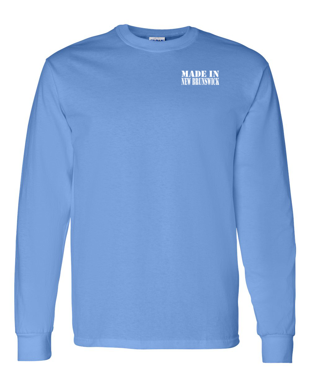 Made In NB ( White Lettering) Left Chest Long Sleeve Tee - Unisex