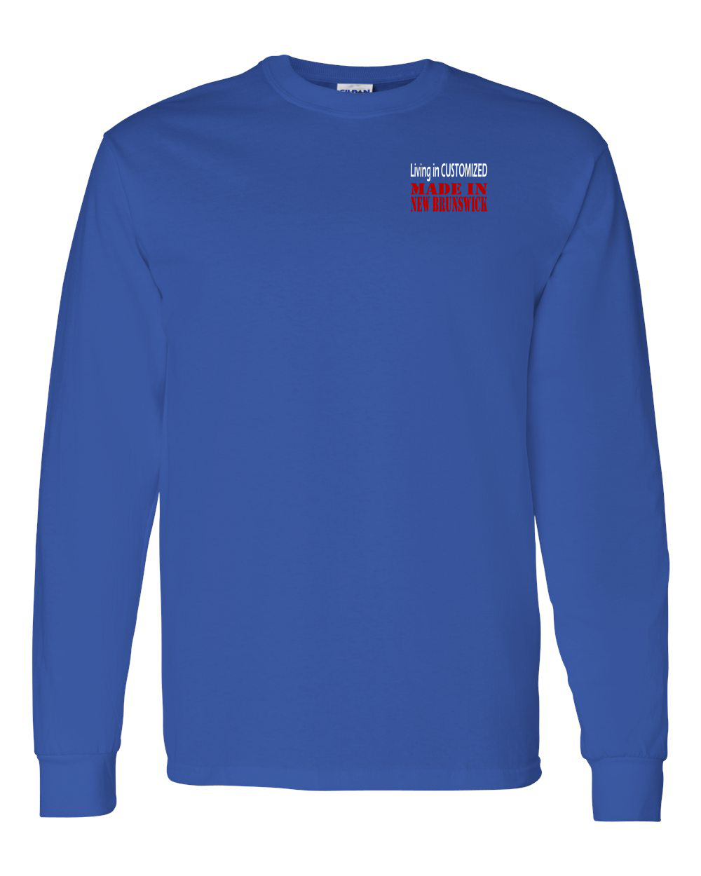 Living in Custom Made in NB Left Chest Long Sleeve Tee - Unisex