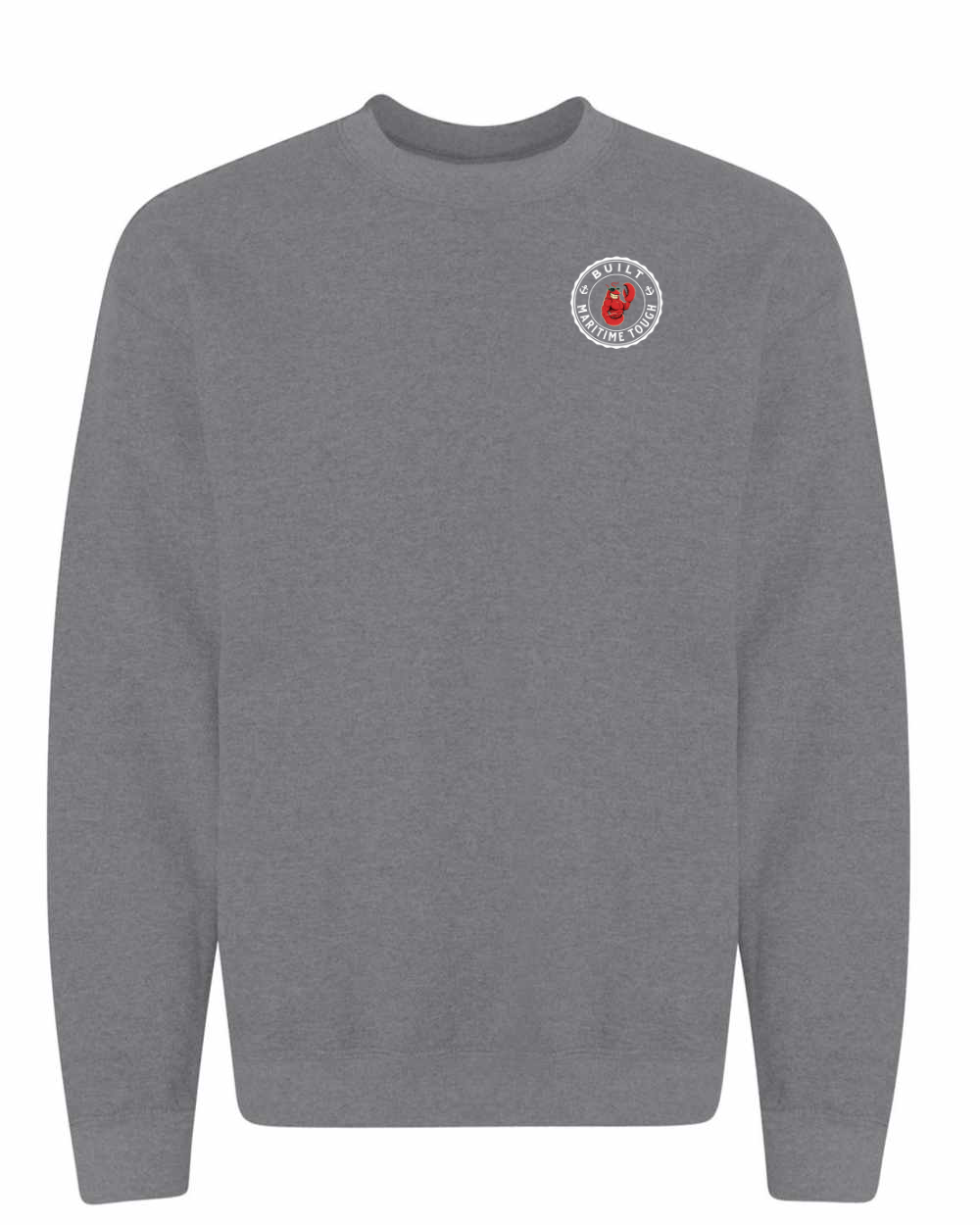 Built Maritime Tough Lobster Left Chest Crewneck Sweatshirt - Unisex