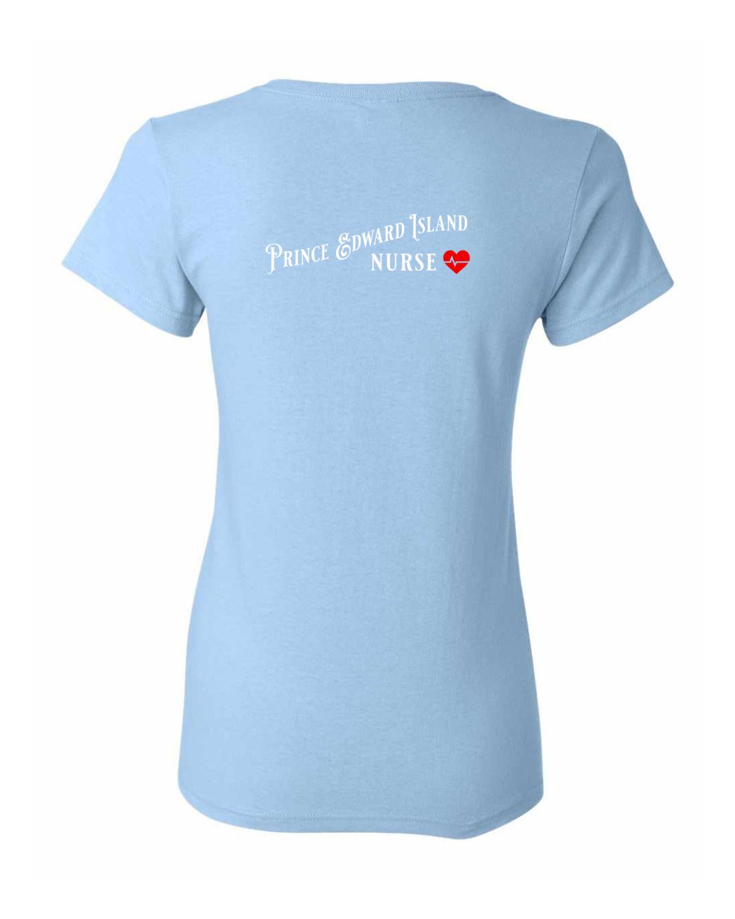 Prince Edward Island Nurse Left Chest and Back Women's Tee
