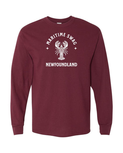 Maritime Swag Newfoundland Mandala white Lobster Full Long Sleeve