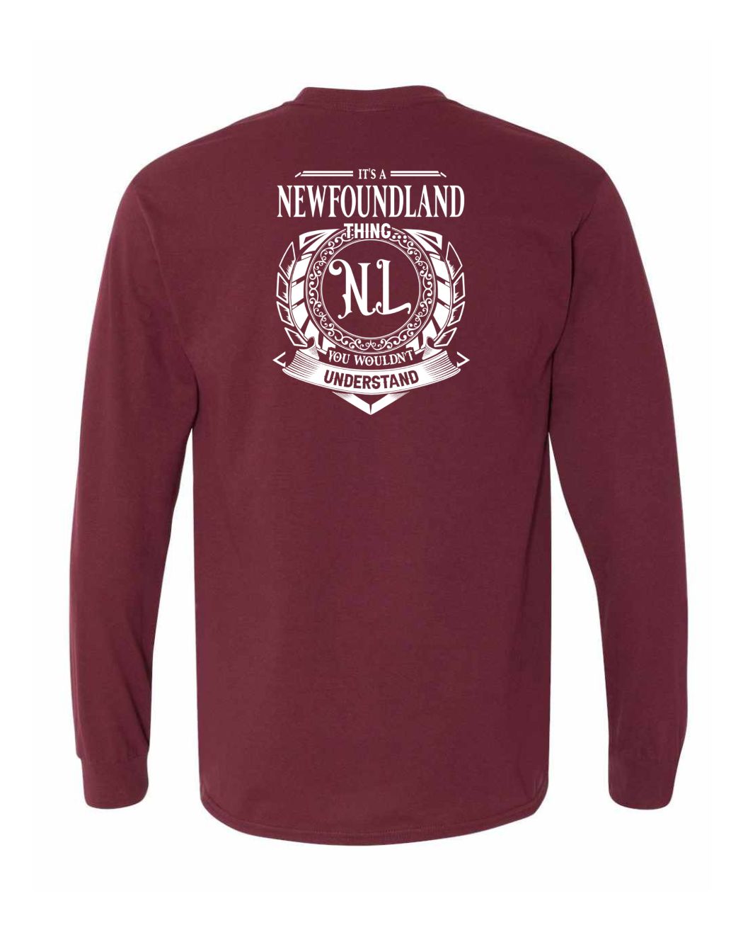 It's  A NFLD Thing Left Chest and Back Long Sleeve - Unisex