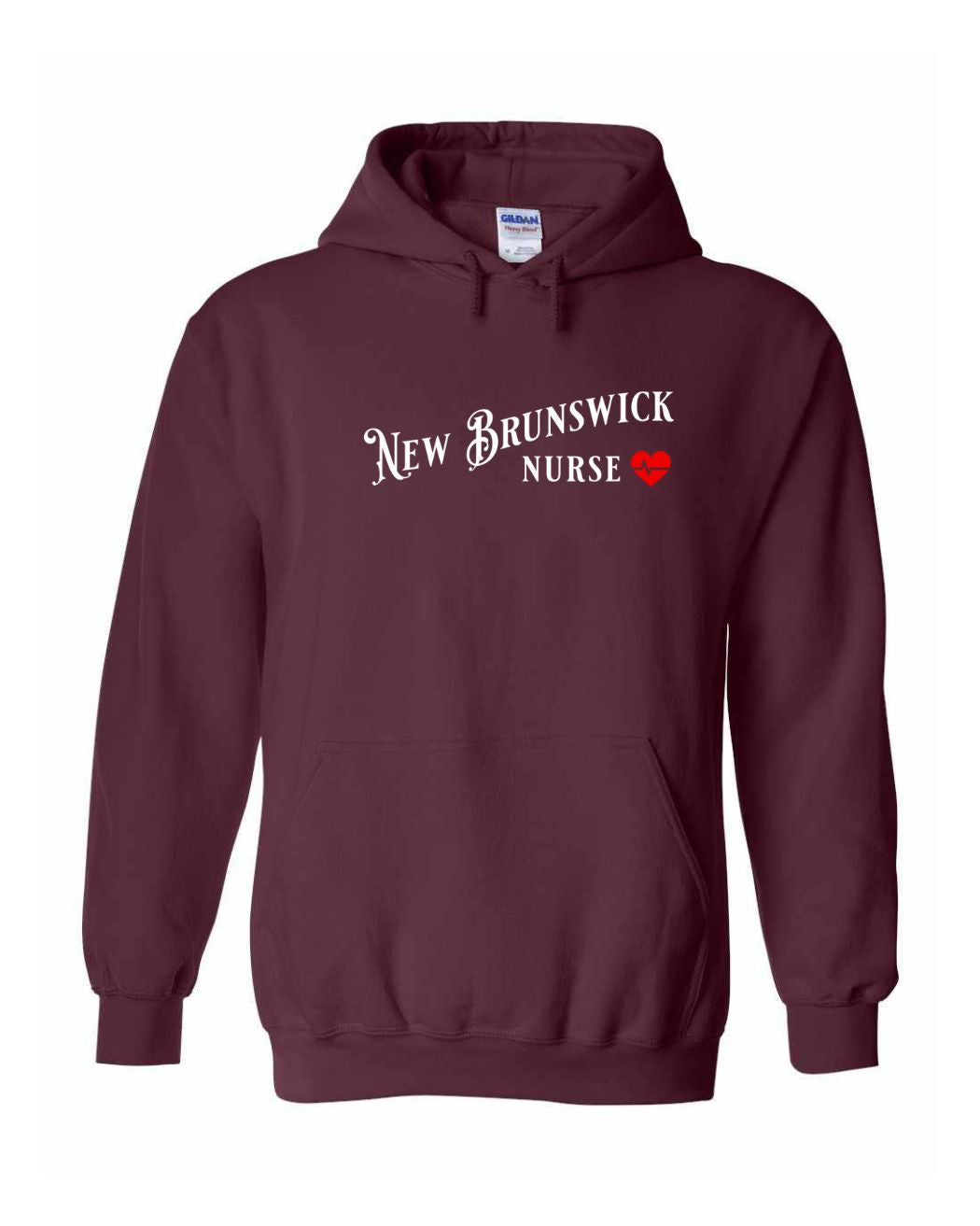 New Brunswick Nurse Full Front Pullover Hoodie
