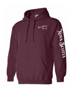 NS Guy Yellow Compass Left Chest and Sleeve Pullover Hoodie - Unisex