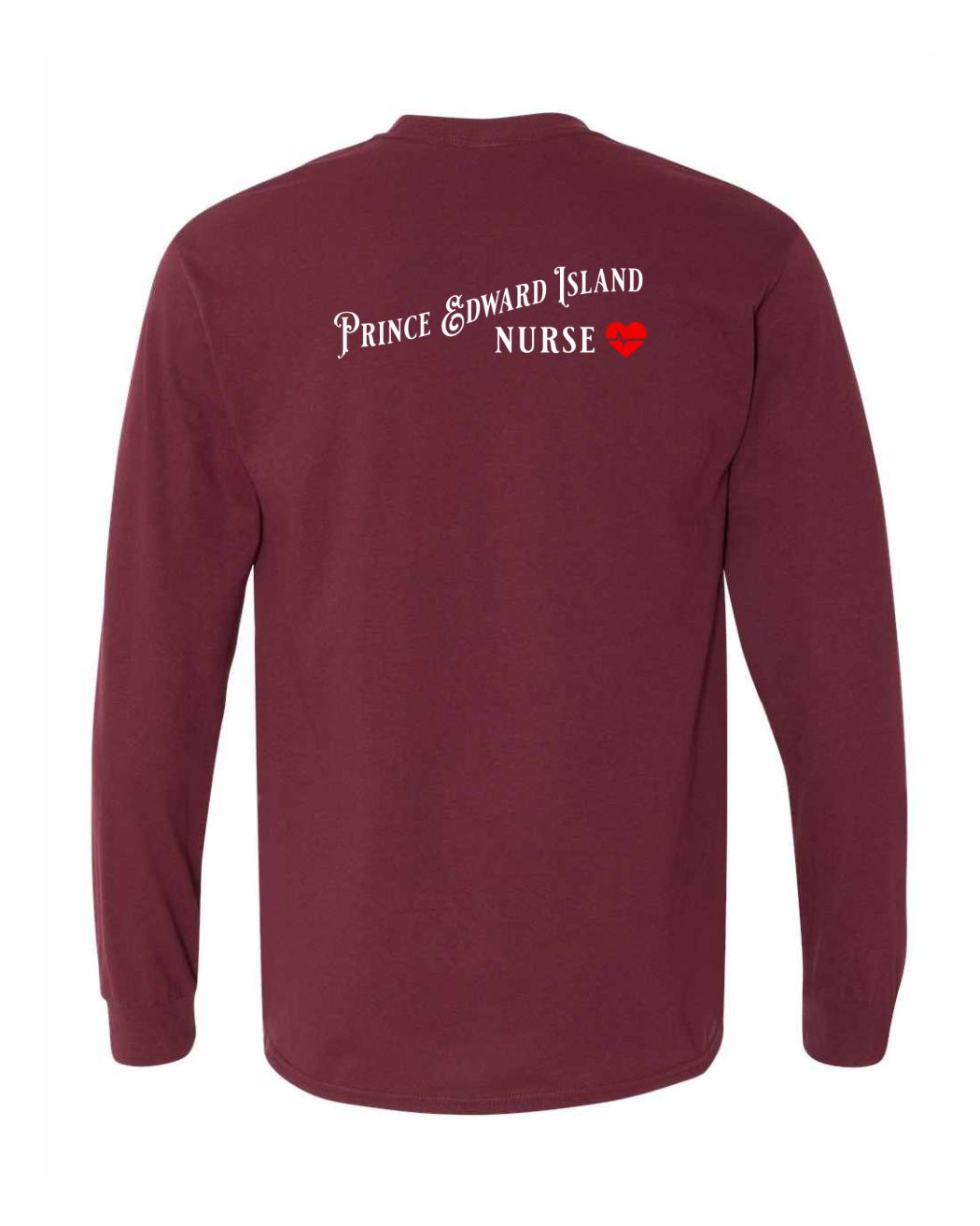 Prince Edward Island Nurse Left Chest and Back Long Sleeve
