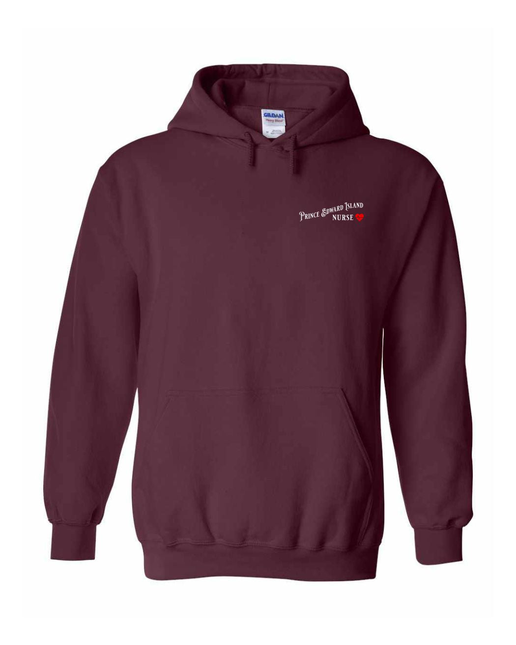 Prince Edward Island Nurse Left and Back Pullover Hoodie