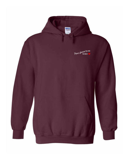 Prince Edward Island Nurse Left Chest Pullover Hoodie