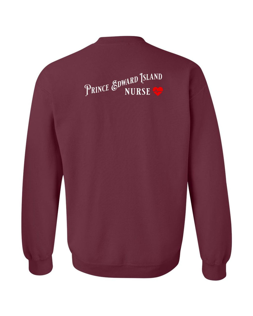PEI Nurse Left Chest and Back Crewneck Sweatshirt - Unisex
