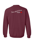 PEI Nurse Left Chest and Back Crewneck Sweatshirt - Unisex