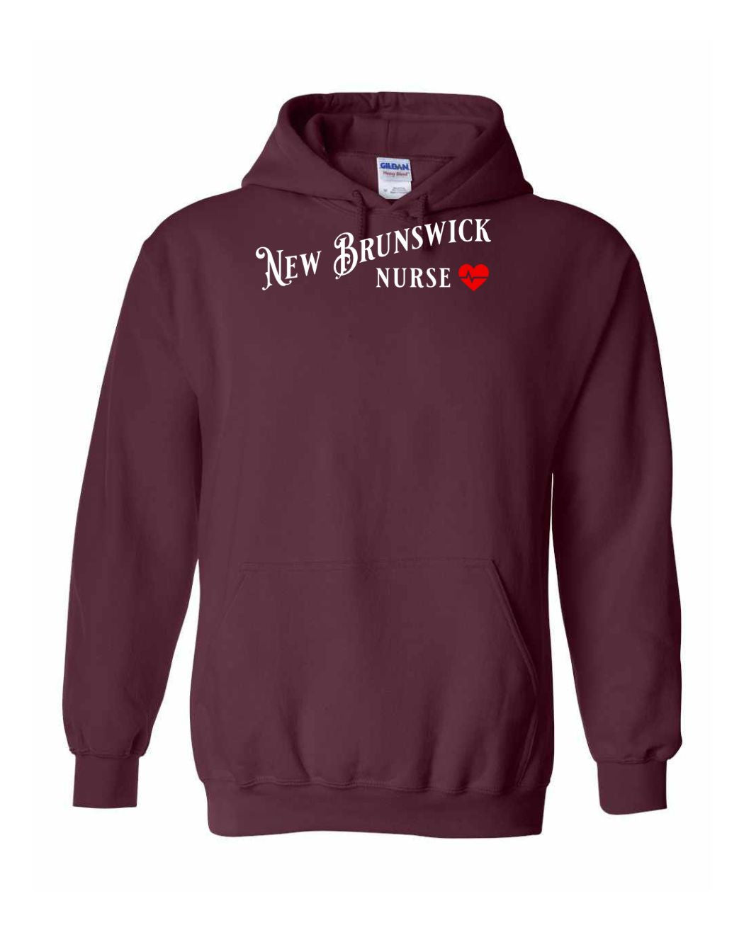 New Brunswick Nurse Full Front Pullover Hoodie