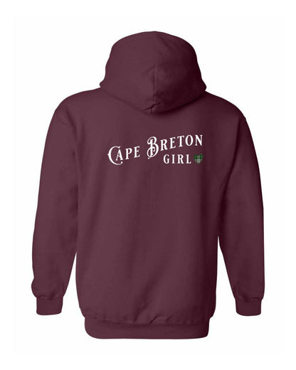 Cape Breton Girl Tartan Left Chest and Back Pullover Hoodie