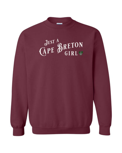 Just a Cape Breton Girl Tartan Full Crewneck Sweatshirt
