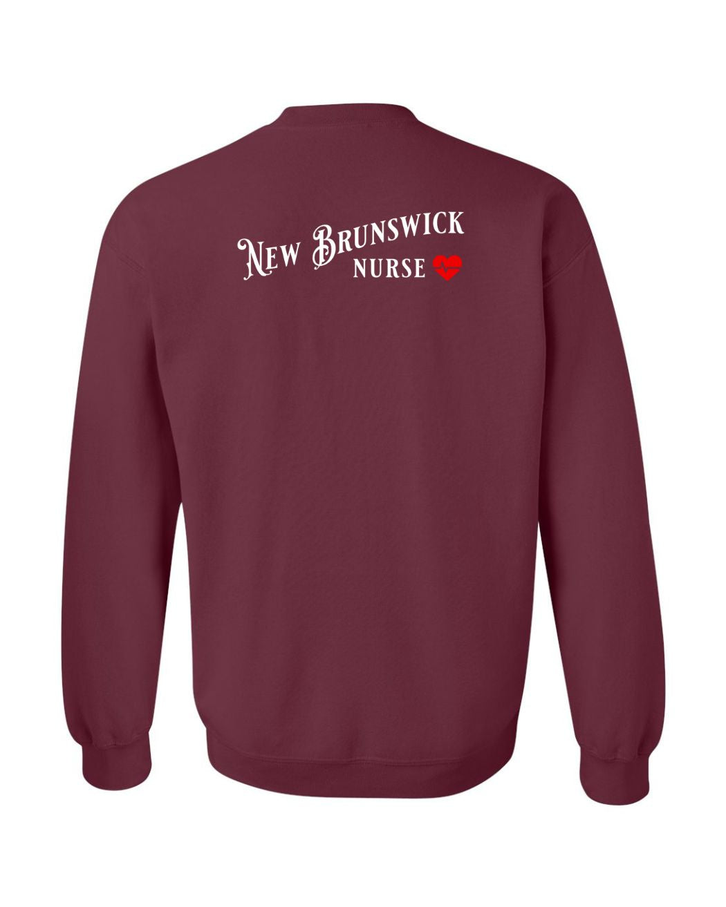 New Brunswick Nurse Left Chest and Back Sweatshirt