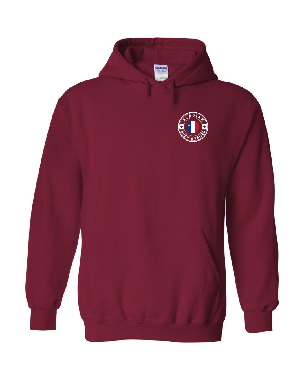 Acadian Born And Raised Left Chest Only Hoodie