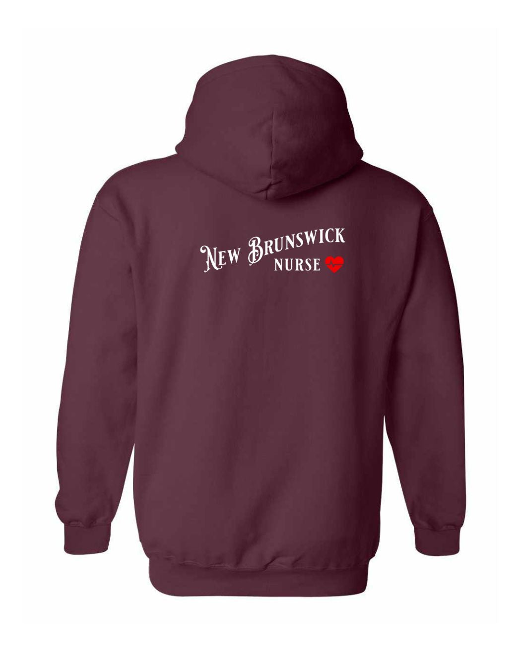New Brunswick Nurse Left Chest and Back Pullover Hoodie