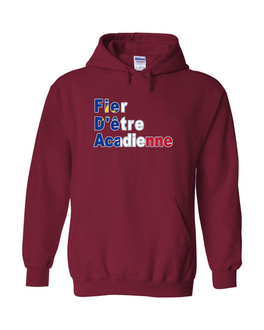 Fier D'etre Acadienne Hoodie