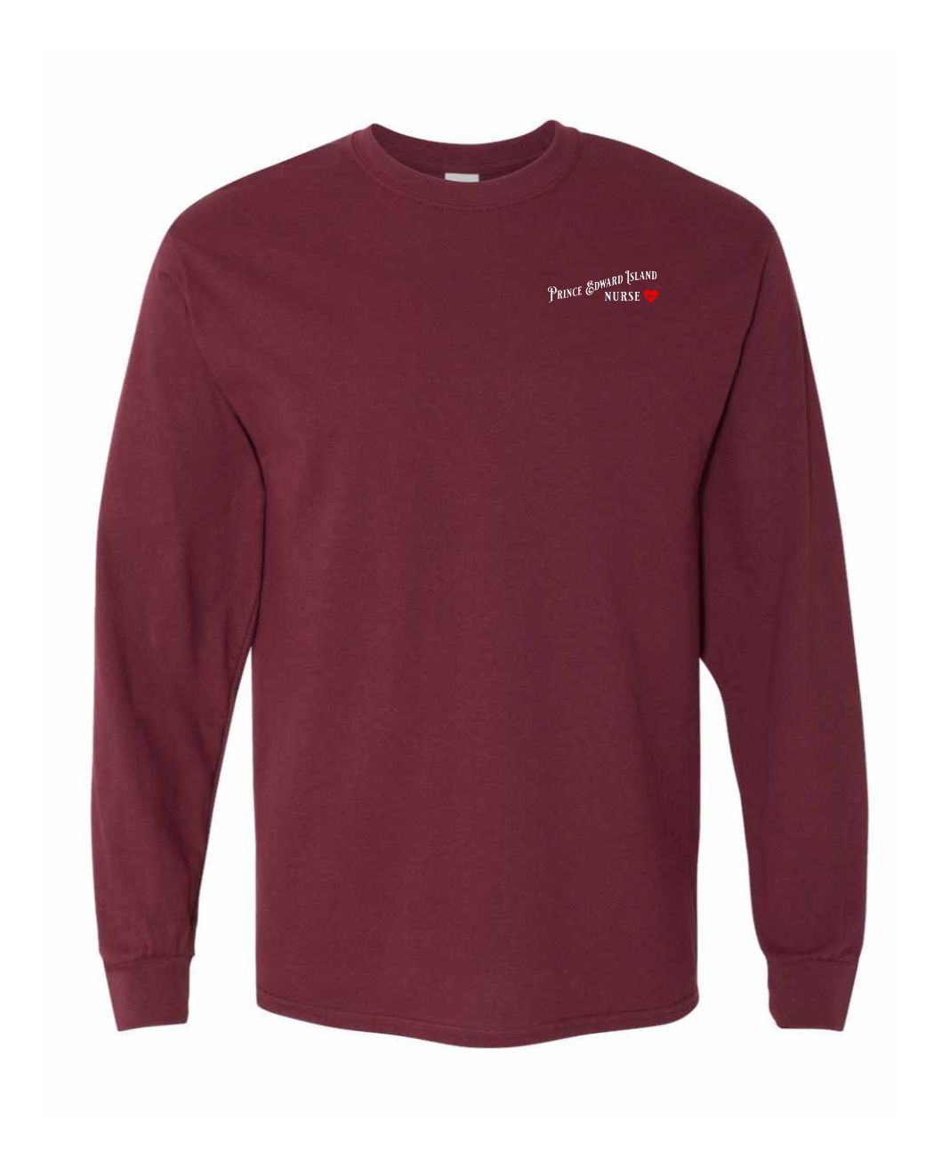 Prince Edward Island Nurse Left Chest and Back Long Sleeve