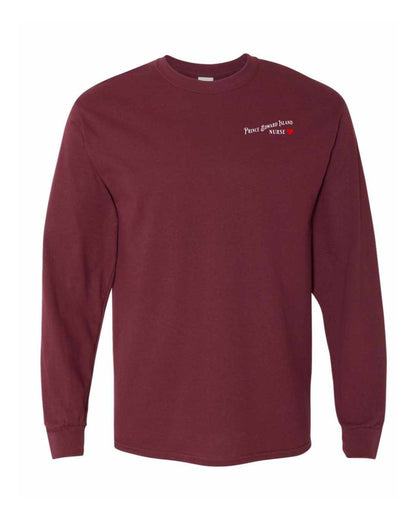 Prince Edward Island Nurse Left Chest and Back Long Sleeve