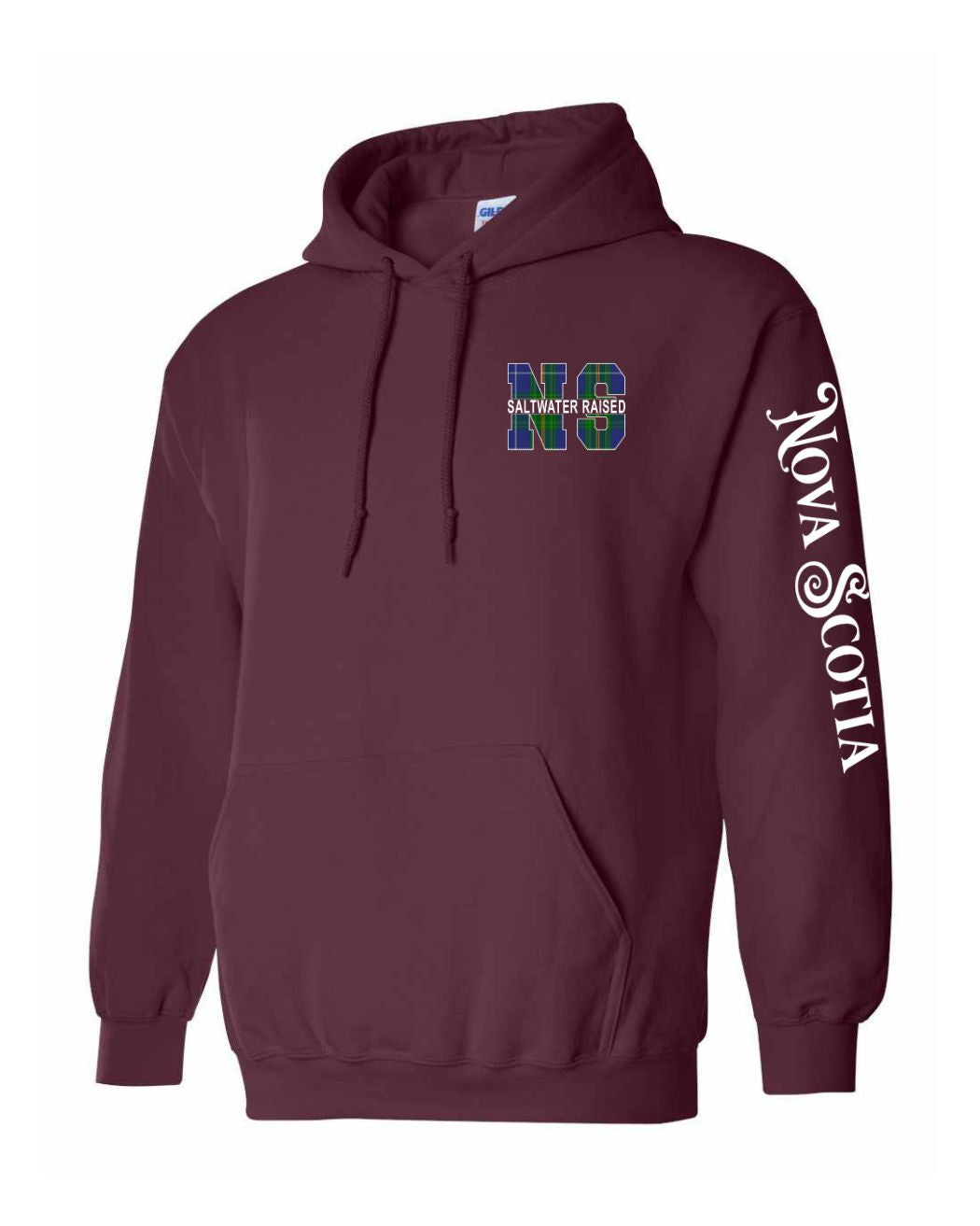 NS Saltwater Raised NS Left Chest and Sleeve Pullover Hoodie - Unisex