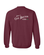 Just a CB Girl Tartan Left Chest and Back Crewneck Sweatshirt - Unisex