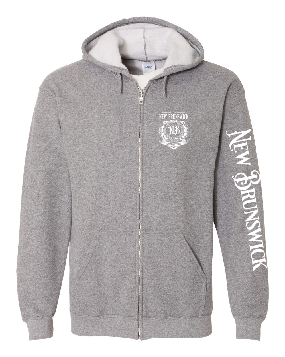 It's a NB thing Left Chest and Sleeve Zip Hoodie - Unisex