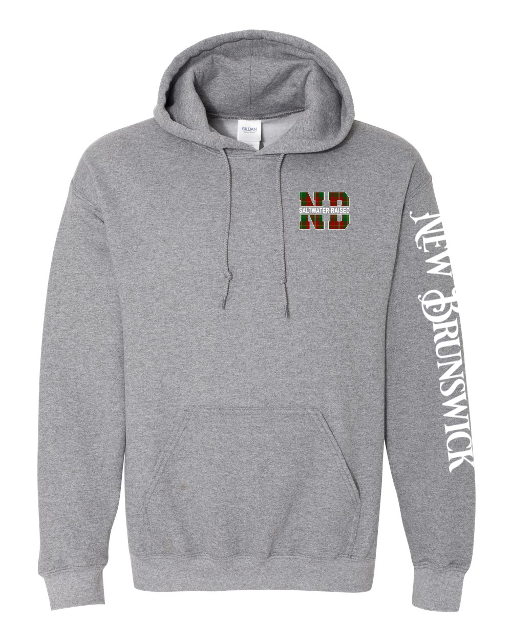 Saltwater Raised NB Left Chest and Sleeve Pullover Hoodie - Unisex