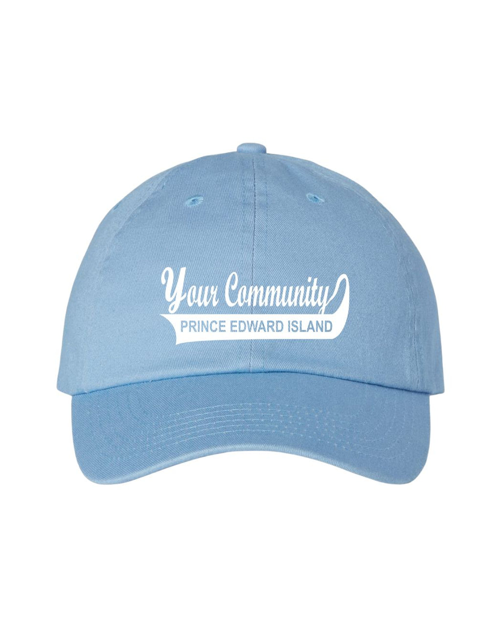 Custom PEI Name Stonewash Hats