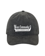 Custom PEI Name Stonewash Hats