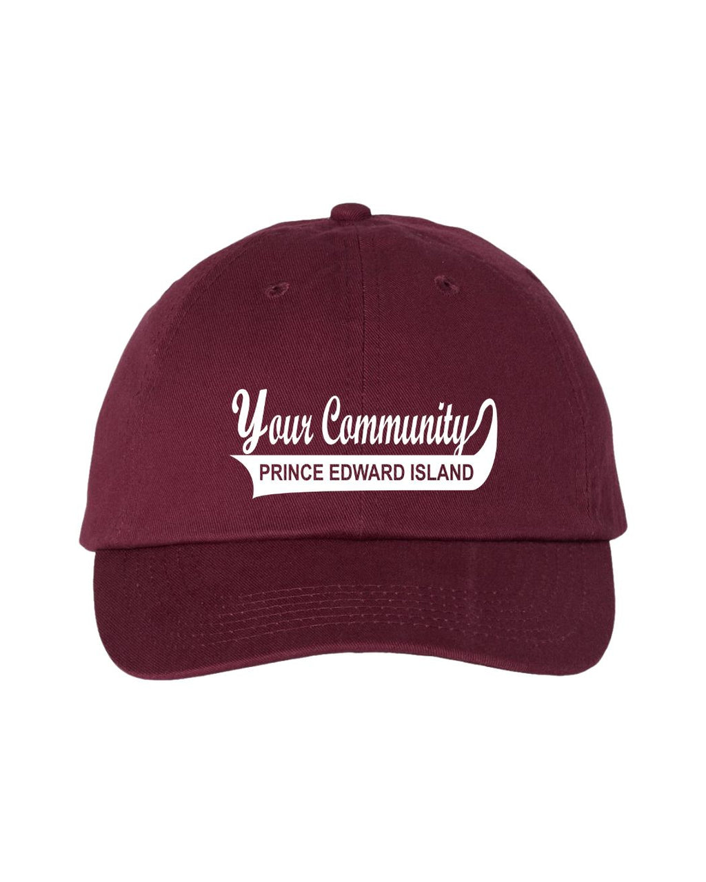 Custom PEI Name Stonewash Hats