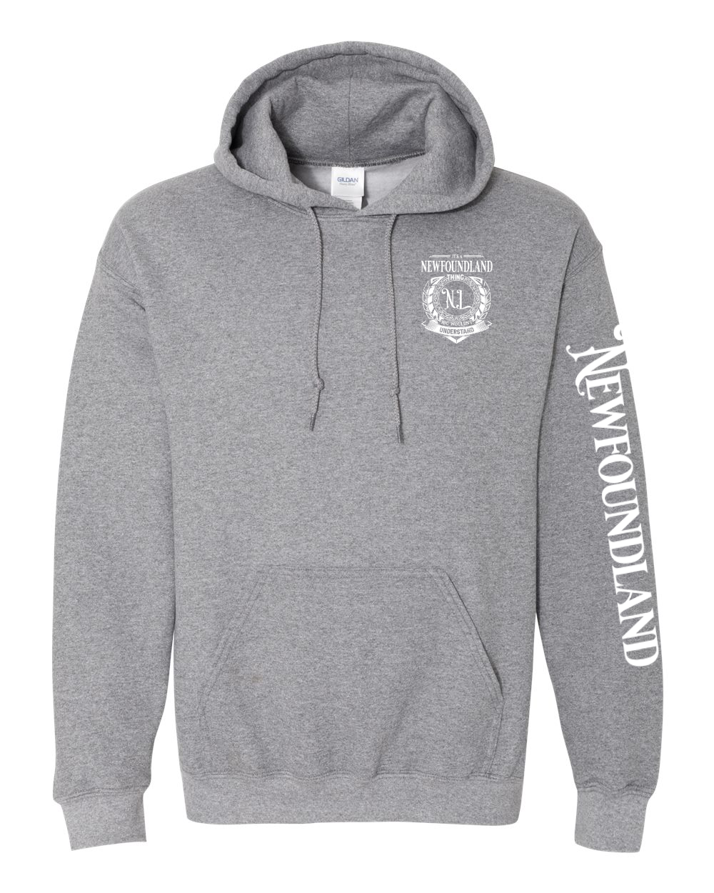 It's a NFLD thing Left Chest and Sleeve Pullover Hoodie - Unisex